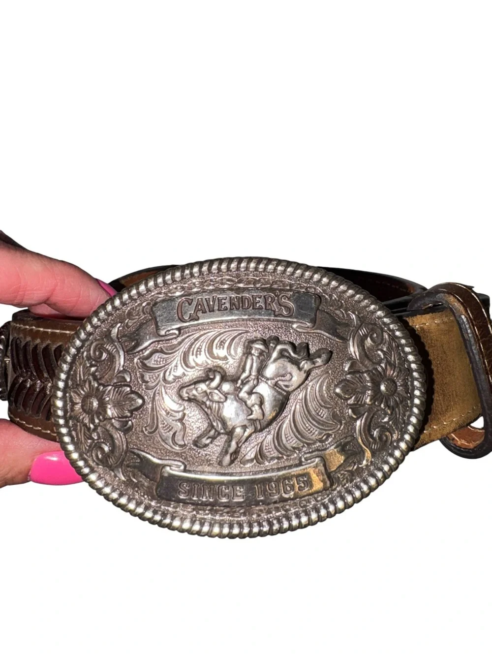 Kids leather belt